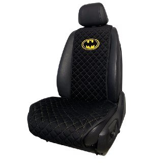 Накидки на сидения Передние накидки с вышивкой Batman (Черно-Желтый)