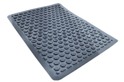 Подпятник резиновый (сота, серый)